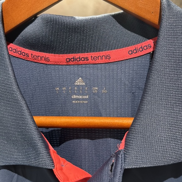 Adidas tennis climacool men’s polo shirt. Large - Picture 6 of 8